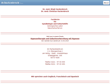 Tablet Screenshot of gyn-praxis-dr-hackenbroch.de